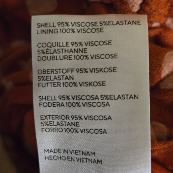 Free People NWT Lakeside Midi Dress Rust Hearts Ruched Side Open Back Size M - Picture 13 of 13